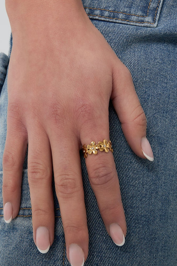 infinite flowers ring goud 1846
