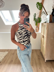 Top halter tiger striped 61905