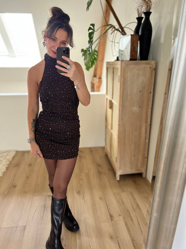 Dress 15855 sparkle Bruin