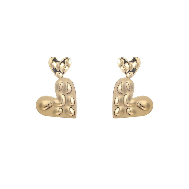 Double Heart Dangle - 14K E55076-2