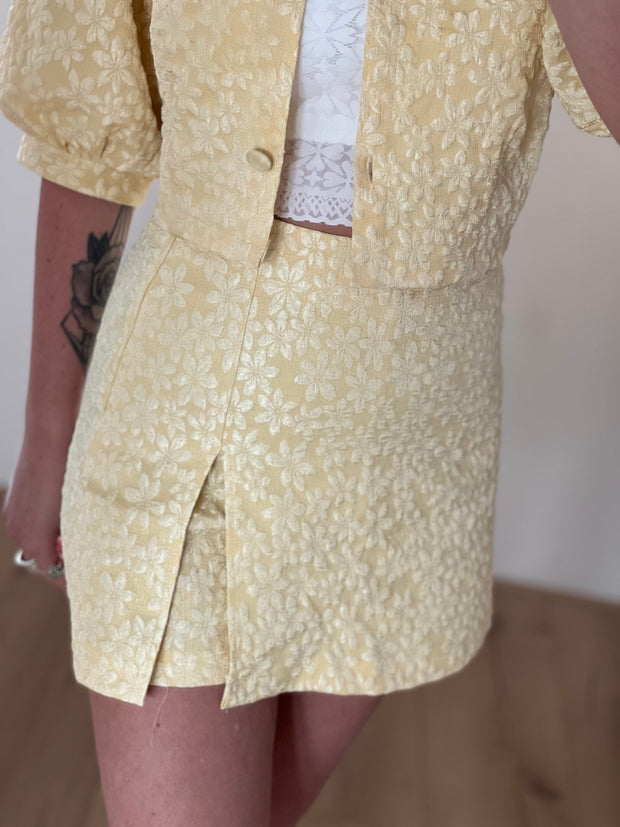 Skort flowers 8767 Geel