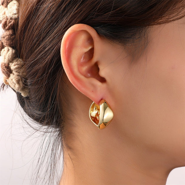Facetted Hoop - 14K E55059-2