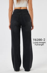 Jeans T6286-2 Loose straight stretch