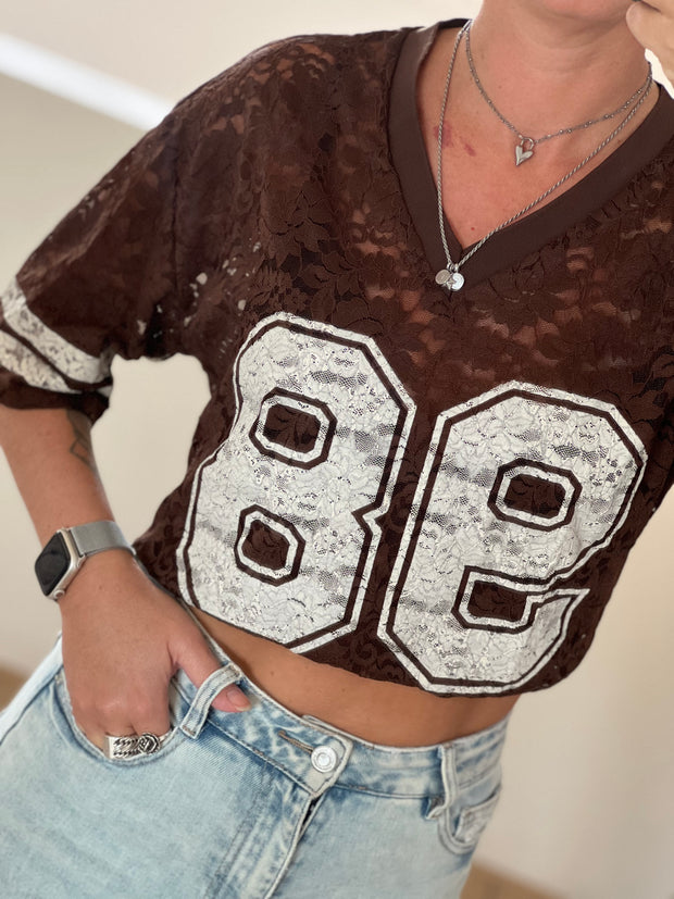 Shirt baseball lace Bruin