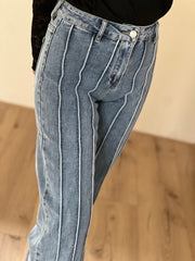 Straight jeans stripe T317