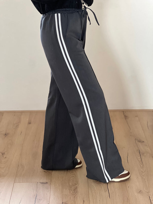 Pantalon striped M794 Grijs