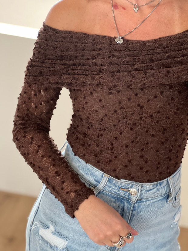 Top off-shoulder 23471 Bruin