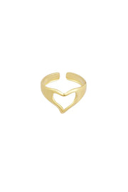 Ring love hands - goud Stainless Steel 8279