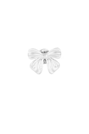 Broche simple bow - Zilver kleur Stainless Steel 9107