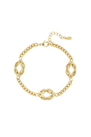 Love Knot armband - goud Stainless Steel 2166