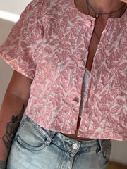 Top/jacket CY4958 roze