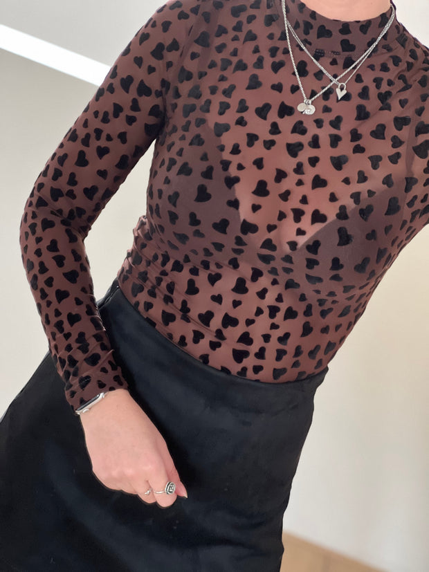 Top mesh hearts 61919-1