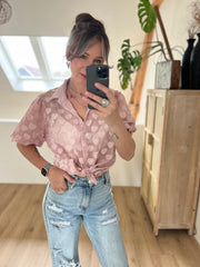 Blouse Hearts CY4964 Oud-roze