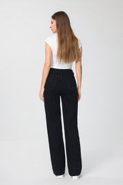 Jeans H876 Wide leg Zwart Super stretch