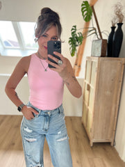 Top perfect basic 9633 Roze