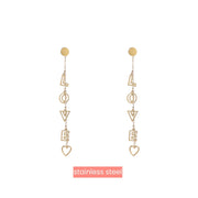 Oorbel Double Love Earring -14K E4798-2