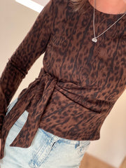 Top Leopard knot 61918