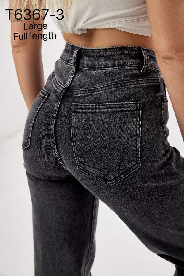 Jeans T6367-3 Loose straight stretch