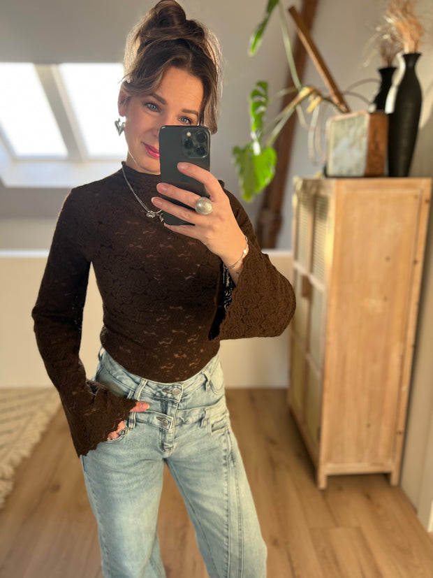 Top lace CH9354 Bruin