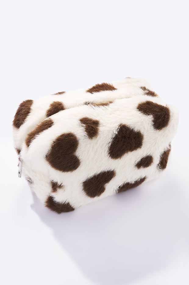 Make-up bag fluffy hearts