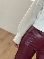 Sweater cropped Wit 22303