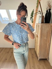 Top/jacket CY4958 blauw