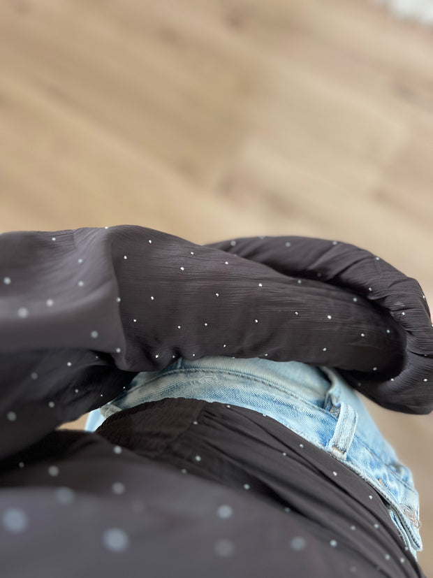 Top strass CY5358 bruin