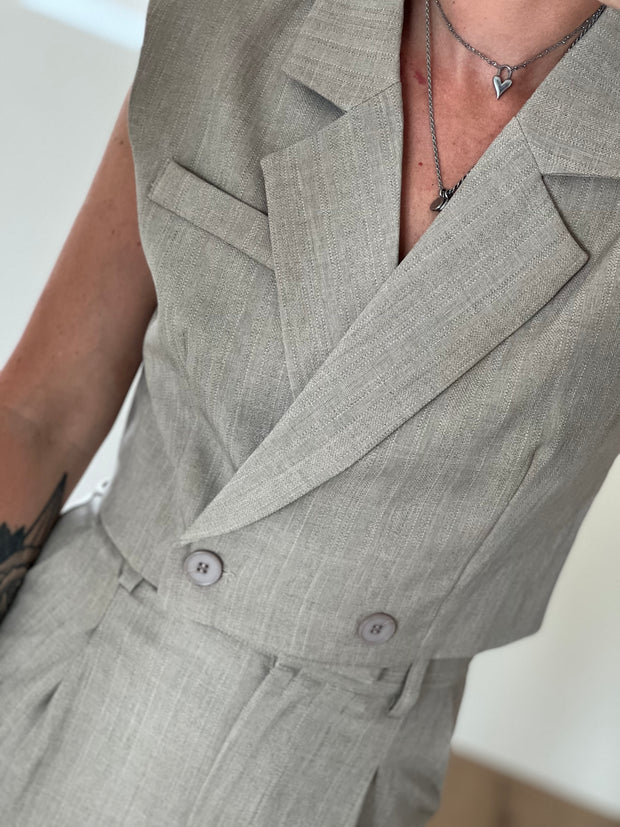 Gilet Vie V278 Taupe