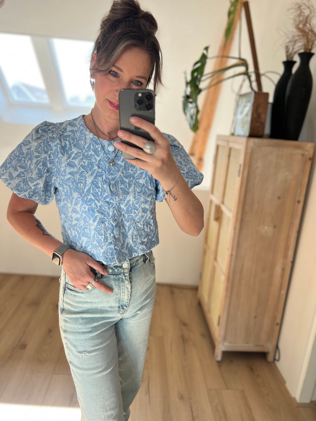 Top/jacket CY4958 blauw