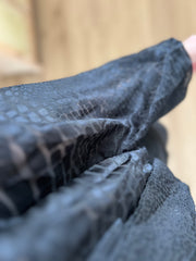 Blouse printed H4429 Zwart