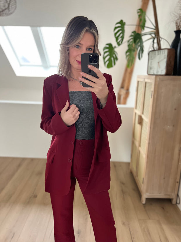 Blazer oversized M273 Bordeaux