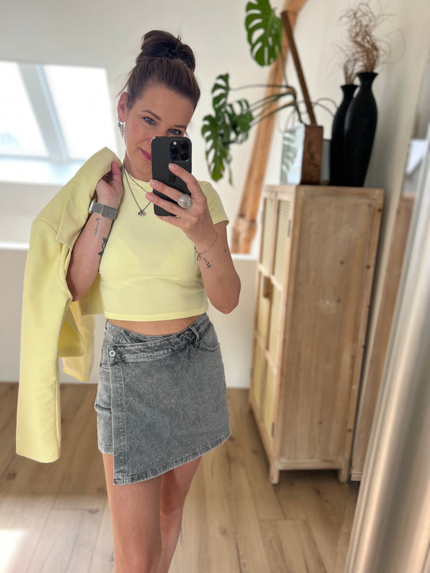 Skort Denim Y3332-2 Grijs
