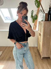 Top Buttons 15677-6 Zwart