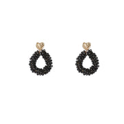 Heart Drop - 14K + Black E55216-1