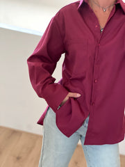 Blouse Oversized 15631 Bordeaux