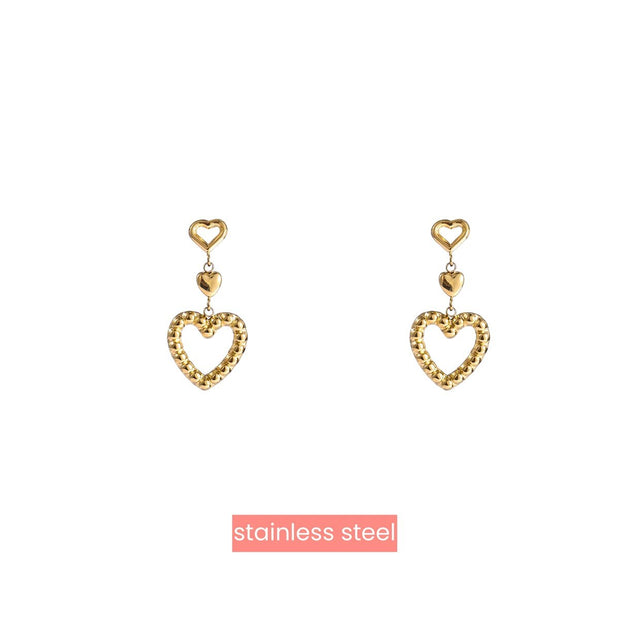 Oorbel 3 Hearts - 14K E4493-2 Day & Eve