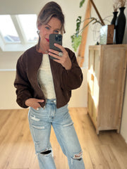 Jacket 3588 Suedelook bruin