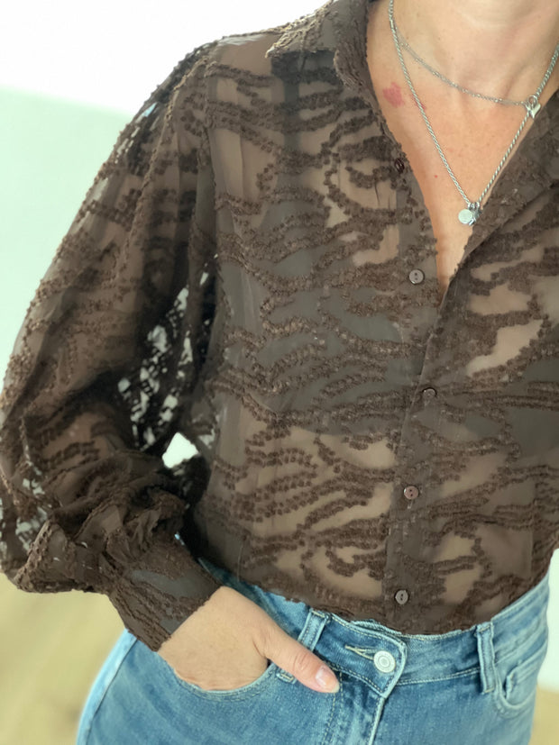 Blouse CY4777 Bruin