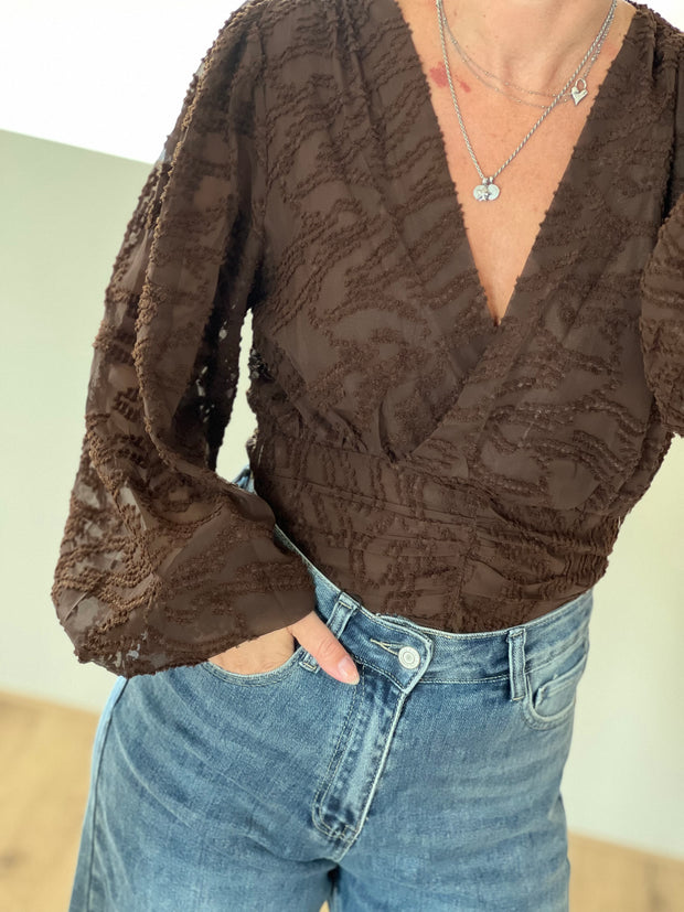 Blouse CY5243 Bruin