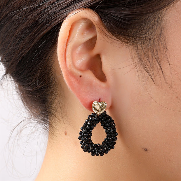 Heart Drop - 14K + Black E55216-1