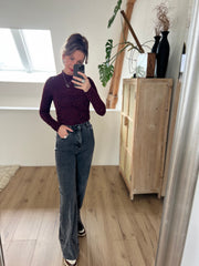 Jeans T6367-3 Loose straight stretch