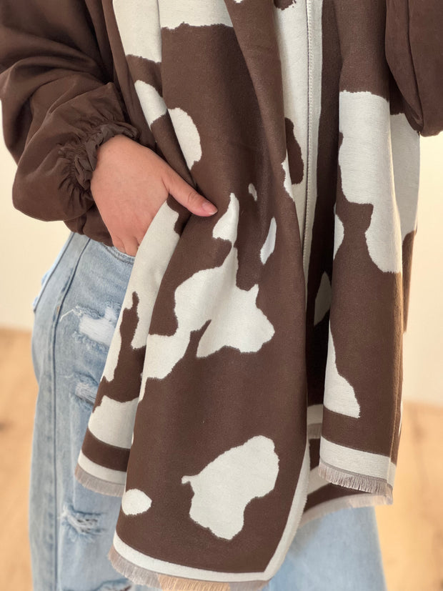Sjaal Cow print