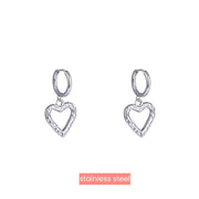 Oorbel Open Heart Hoop - RH E4401-1 Zilver Day & Eve