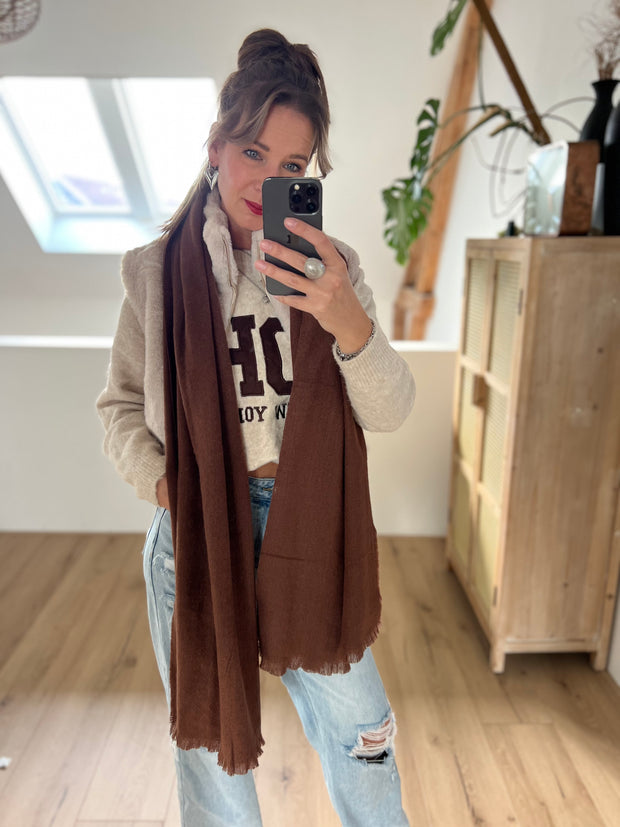 Sjaal bruin