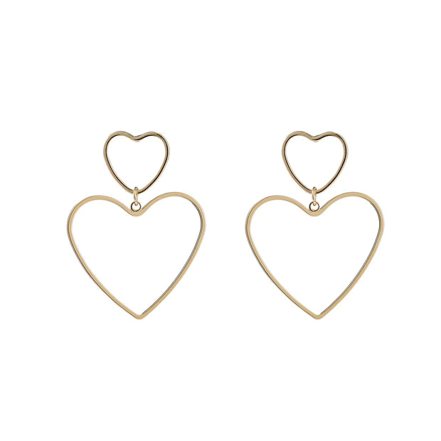 Oorbel Fine Open Hearts - 14K E4078-2