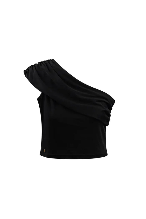 Top one-shoulder Zwart 3677