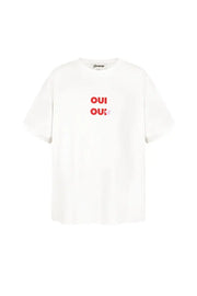 T-shirt Oui Oui  - wit