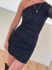 Dress sparkle 23082 zwart