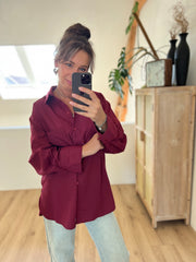 Blouse Oversized 15631 Bordeaux