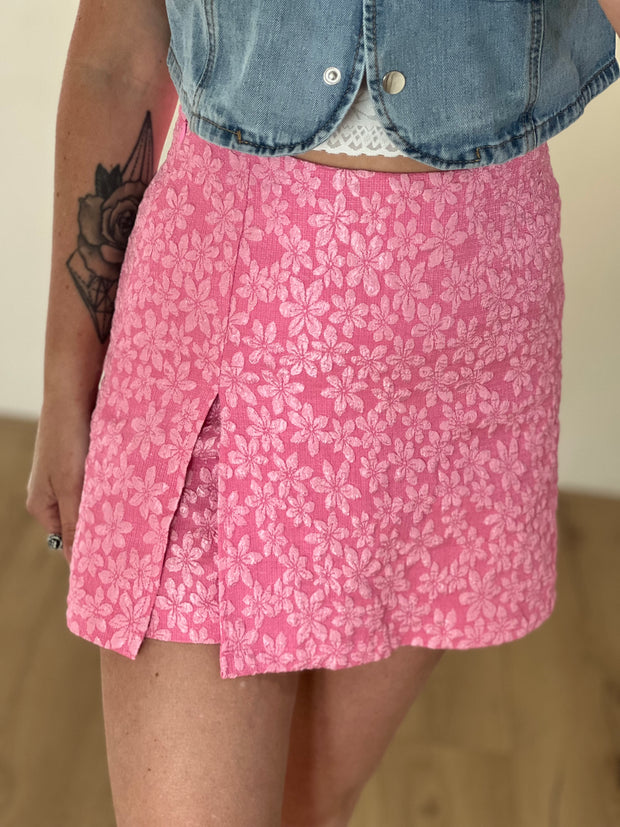Skort flowers 8767 roze